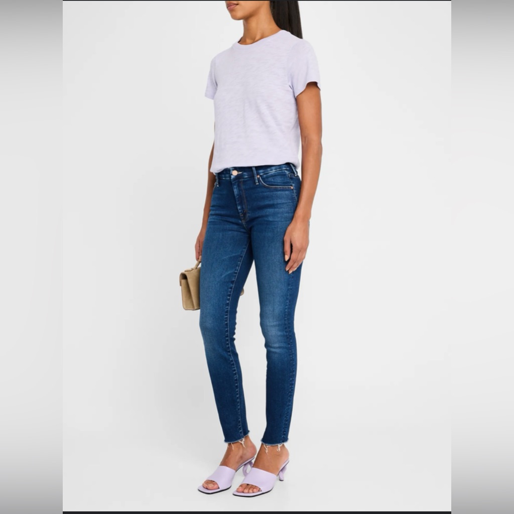 Mother The Looker Ankle Fray Jeans Size 26”